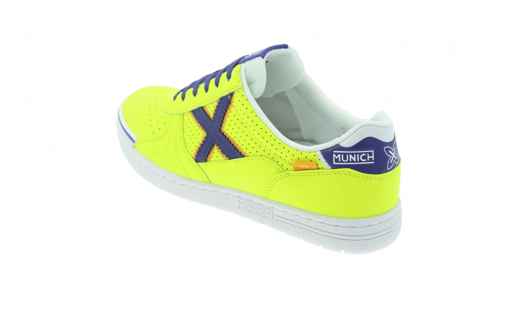 Zapatilla Munich G3 Kid Velcro Azul y Fluor