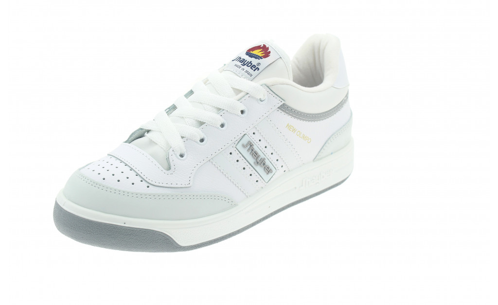 Zapatillas J'hayber Hombre New Olimpo Deportivo Cómodo Piel Blanco-Gris .