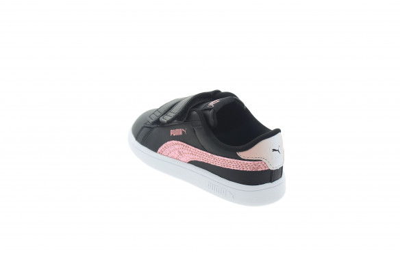 Zapatillas Puma Smash V2 Glitz Glam Velcro Niña Rosa